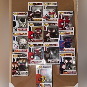 Lot of 13 Funko Pop Spider-man Characters New in Box
